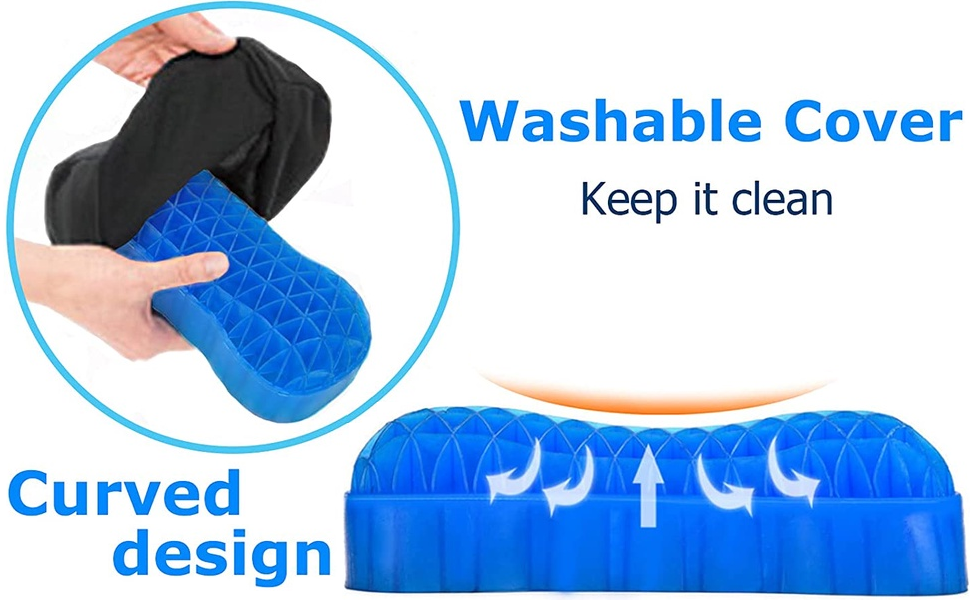 Cojin Gel Silicona Cuello Cervical Funda